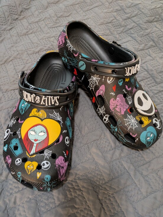 CROCS Shoes - NEW Crocs Adult's The Nightmare Before Christmas Black Slip-On Clog NWOT